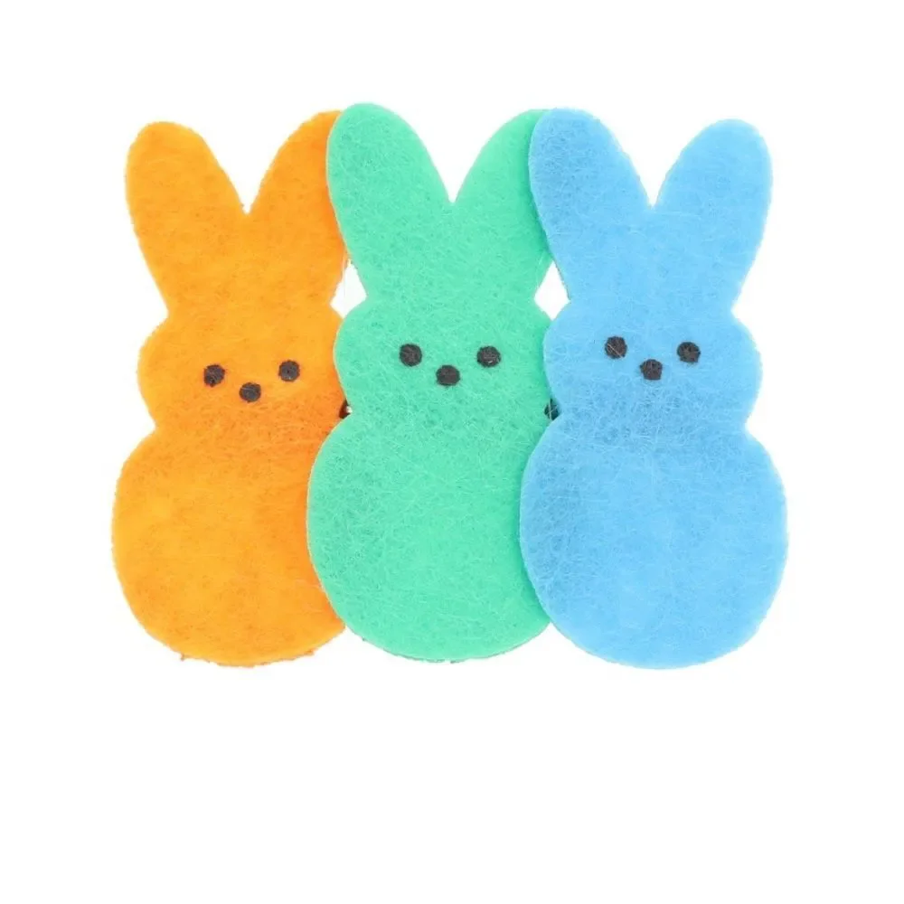 New Bundle of 2 Peeps Easter Colorful Bunny Hair Clips Hair Accessories